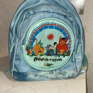 Blue Tie dye Disney Lion King Hakuna Matata Simba Kids Backpack
